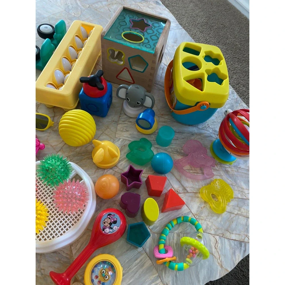 Fisher-Price Disney Sesame Street Baby Toddler Sensory Developmental Toy Lot